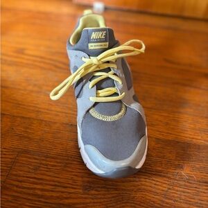 Nike Gray and Yellow Sneakers with Breathable Mesh
